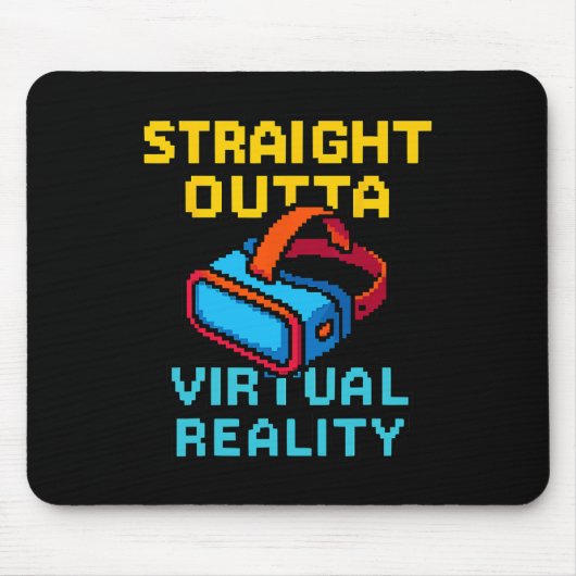 Retro-Pixel-Art-Virtual-Reality-Grafik für einen V Mousepad (Vorne)