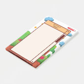 Retro Pixel Gaming Personalisiert Post-it Klebezettel (angewinkelt)