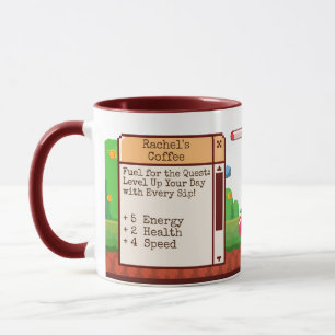 Retro Pixel Gaming Personalisiert Tasse