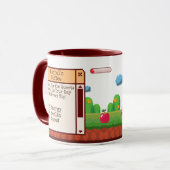 Retro Pixel Gaming Personalisiert Tasse (Vorderseite Links)