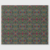Retro Pixel Geeky Wrapping Paper mit 8 bit Weihnac Geschenkpapier (Flach)