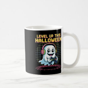 Retro-Pixel-Geist-Gamer-Halloween-cute-spuky-Gami Kaffeetasse
