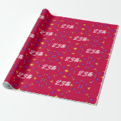 Retro-Pixel-Geometrisches Muster Benutzerdefiniert Geschenkpapier (Ungerollt)
