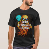 Retro Pixel Ghost T-Shirt (Vorderseite)