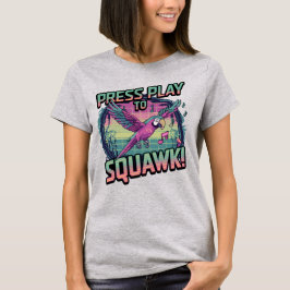 Retro Pixel Parrot - Drücken Sie Play to Squawk! A T-Shirt