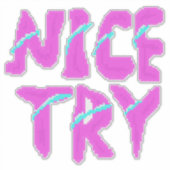 Retro-Pixel-Schriftart - 8-Bit-Gaming Aufkleber (Vorderseite)