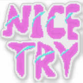 Retro-Pixel-Schriftart - 8-Bit-Gaming Aufkleber (Vorderseite)