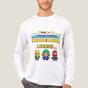 Retro-Pixel-Spiel-Lade-T-Shirt – 8-Bit-Charakter Tri-Blend Shirt