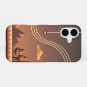 Retro Pixel-Sprung iPhone 16 Hülle (Rückseite (Horizontal))