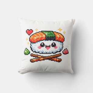 Retro-Pixel süße Kawaii Sushi Kissen