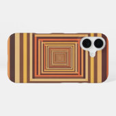 Retro Pixel Tunnel iPhone 16 Hülle (Rückseite (Horizontal))