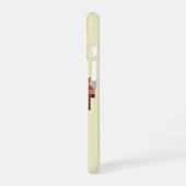 Retro pixeliger Kreis iPhone 16 Hülle (Linke Seite)