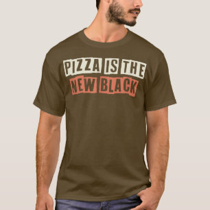Retro Pizza ist die neue Black Funny Mama Life 276 T-Shirt
