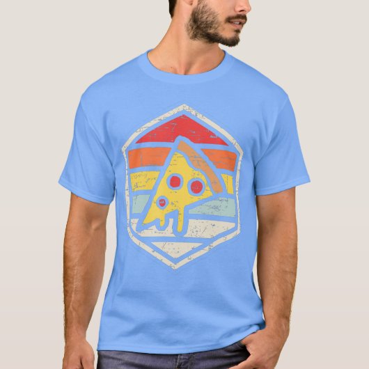 Retro Pizza Junk Food T-Shirt (Vorderseite)