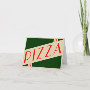 retro pizza karte
