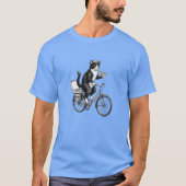Retro-Pizza-Lieferkatze T-Shirt (Vorderseite)