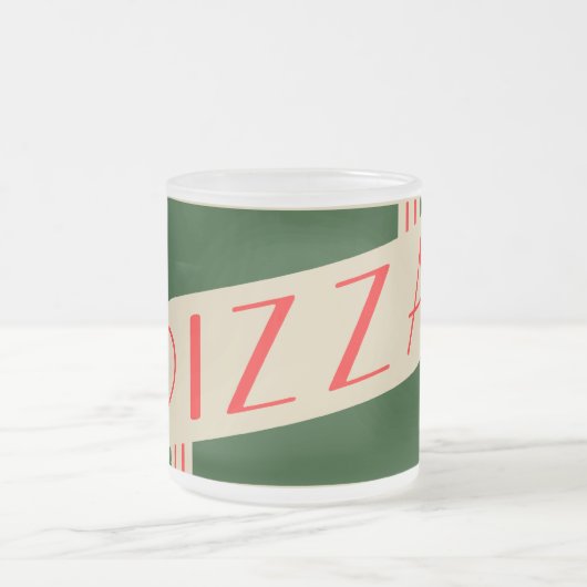 Retro-Pizza Mattglastasse (Mittel)