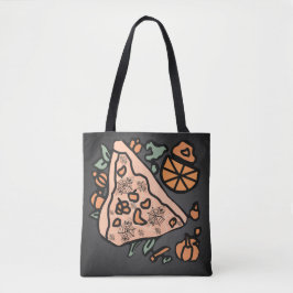 Retro Pizza mit Pumpkin-Drehung Tasche