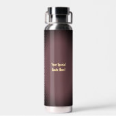 Retro Pizza mit Pumpkin-Drehung Trinkflasche (Rückseite)