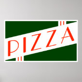Retro-Pizza Poster (Vorne)