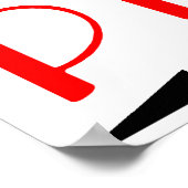 Retro-Pizza Poster (Ecke)