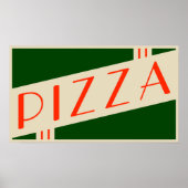 Retro-Pizza Poster (Vorne)