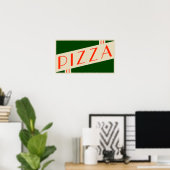 Retro-Pizza Poster (Heimbüro)