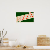 Retro-Pizza Poster (Küche)