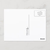 Retro-Pizza Postkarte (Rückseite)