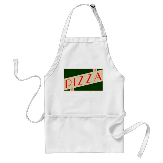 Retro-Pizza Schürze (Vorne)