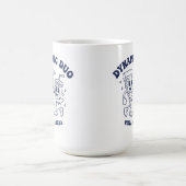 Retro-Pizza- und Soda-"Dynamic Duo"-Maskottchen Vi Kaffeetasse (Mittel)