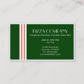 Retro-Pizza Visitenkarte (Rückseite)