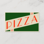 retro pizza visitenkarte (Vorderseite)