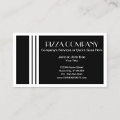 Retro-Pizza-Visitenkarte Visitenkarte (Rückseite)