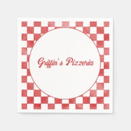 Retro Pizzeria Pizza Party Italian Birthday Party Serviette