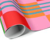 Retro Plaid  Geschenkpapier (Rolleneckpunkt)
