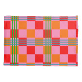 Retro Plaid  Kissenbezug (Rückseite)