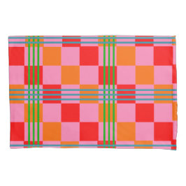 Retro Plaid  Kissenbezug