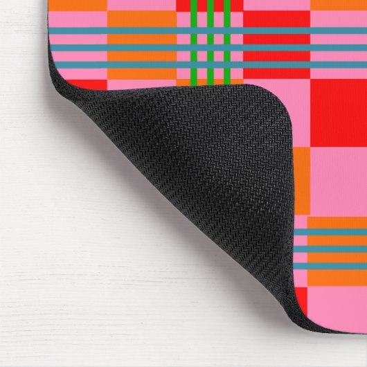 Retro Plaid  Mousepad (Ecke)
