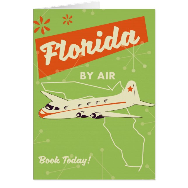 Retro-Plakat des Staates Florida. (Vorne)