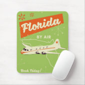 Retro-Plakat des Staates Florida. Mousepad (Mit Mouse)