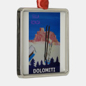 Retro Plakat Dolomiti Italien bei Sella Ronda Ornament Aus Metall (Rechts)