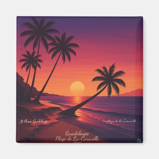 Retro-Plakat Magnet (Vorne)