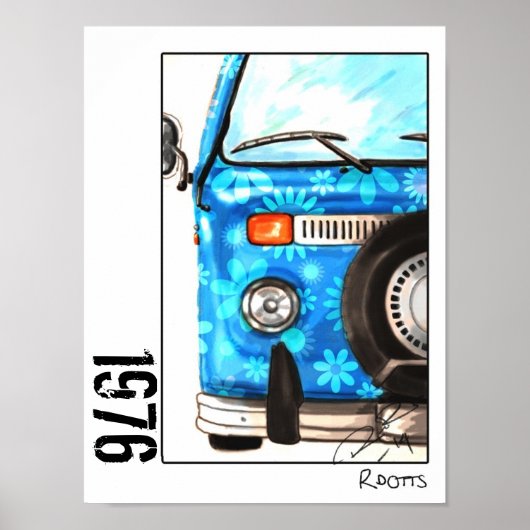 Retro-Plakat Poster (Vorne)