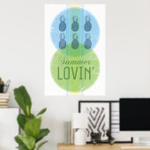 Retro-Plakat Sommerliebe Poster (Heimbüro)