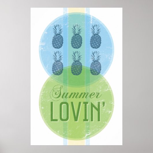Retro-Plakat Sommerliebe Poster (Vorne)