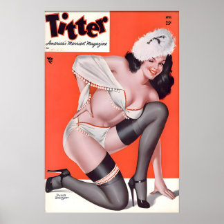 Retro-Plakat und Leinwand im Pin-Up-Girl-Stil der Poster