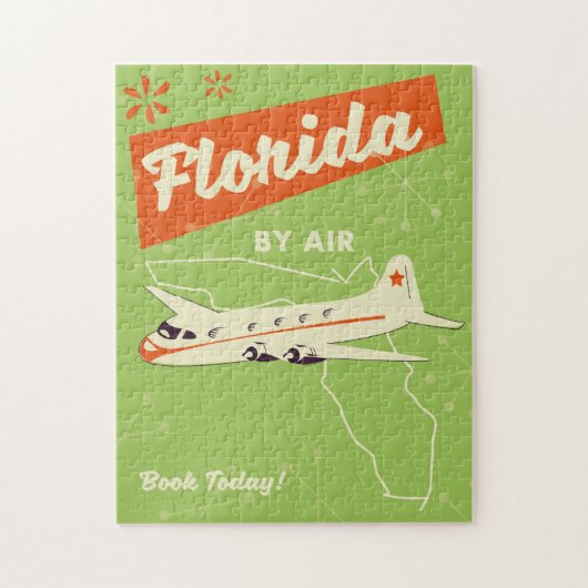Retro-Plakat von Florida State. Puzzle (Vertikal)