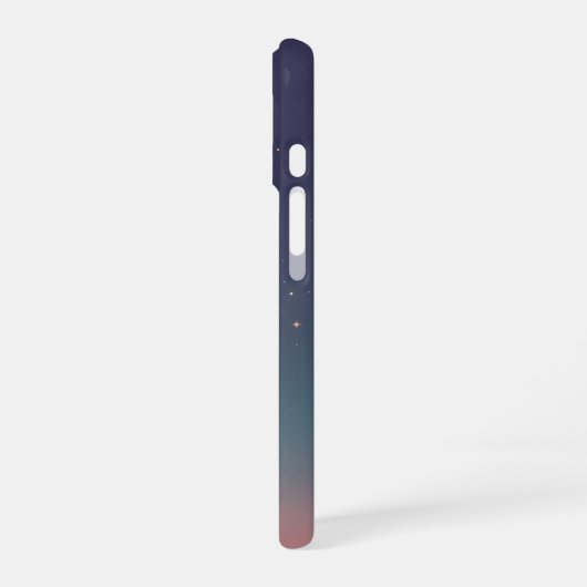 Retro Planet and Orbital Rocks iPhone 16 Hülle (Linke Seite)