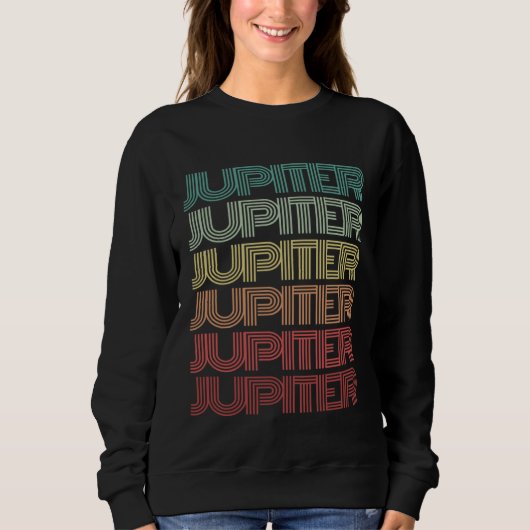 Retro Planet JUPITER Science Crew Astronomy Team S Sweatshirt (Vorderseite)